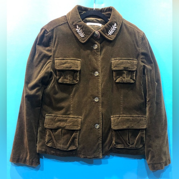 Handmade jacket FREYA VIKING WARRIOR QUEEN womens M upcycled wearable art PTP 22 - Picture 4 of 13